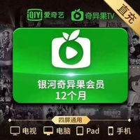 iQIYI 爱奇艺 白金VIP会员年卡12个月 支持电视端 输入手机号充值
