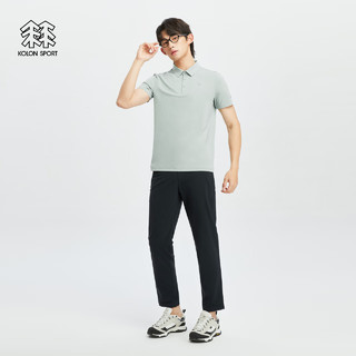 KOLON SPORT/可隆SECO空气POLO 男子户外休闲速干吸湿运动抗菌短袖 LHPT4MT599-MO 苔藓绿 3XL