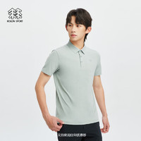 KOLON SPORT/可隆SECO空气POLO 男子户外休闲速干吸湿运动抗菌短袖 LHPT4MT599-MO 苔藓绿 M