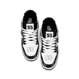 芝麻街联名Sesame Street 男鞋运动板鞋通勤新风格潮流休闲鞋 黑色 43