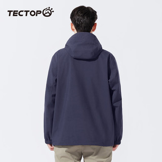 探拓（TECTOP）冲锋衣防寒防风户外登山滑雪服2412167CF深藏青3XL