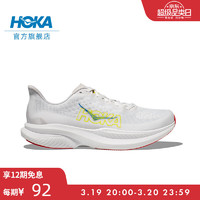 HOKA ONE ONE男女款春夏马赫6竞训公路跑步鞋MACH 6 白色/云雾灰-男 43