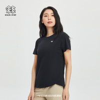 KOLON SPORT/可隆SECO空气T恤 女子运动速干抗菌防晒圆领短袖 LKRT4MT534-BK 黑色 XL