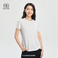 KOLON SPORT/可隆SECO空气T恤 女子运动速干抗菌防晒圆领短袖 LKRT4MT534-IV 象牙白 XL