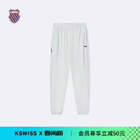 盖世威（K·SWISS）男裤 24春季 休闲简约针织长款运动裤 1010001 413淡灰蓝 XL