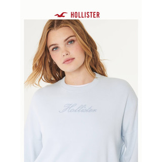 HOLLISTER24春夏美式风抓绒宽松运动衫卫衣女 KI352-4091 浅蓝色 XXS (160/80A)