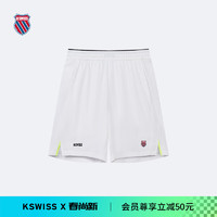 盖世威（K·SWISS）【秀场同款】24年春季五分裤男百搭休闲时尚运动裤1010007 101雪峰白 3XL