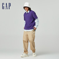 Gap 盖璞 男女装2024春季新款水洗棉圆领短袖T恤多色情侣装上衣885843