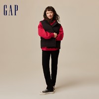 Gap 盖璞 女装早春高腰微弹直筒烟管裤牛仔裤高级时尚休闲长裤728820