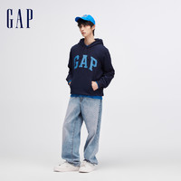 Gap 盖璞 男女装春季2024新款LOGO美式复古连帽法式圈织软卫衣892186