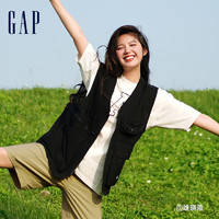 Gap 盖璞 男女装夏季速干工装多口袋休闲马甲户外运动上衣情侣装663467