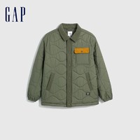 Gap 盖璞 夹棉宽松廓形翻领撞色夹克保暖外套 836568