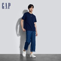 Gap 盖璞 男女装2024春季新款简约胶印logo纯棉圆领短袖T恤上衣885508