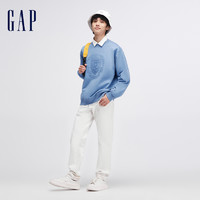 Gap 盖璞 男女装春季2024新款LOGO学院风宽松休闲卫衣运动情侣装885515