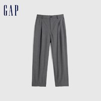 Gap 盖璞 男装春秋时尚通勤商务高级西装裤直筒裤简约舒适休闲裤889625