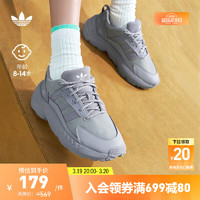 adidas 阿迪达斯 官方三叶草ZX 22男大童经典时尚舒适运动鞋HQ1571 水泥灰 36(220mm)