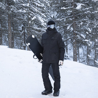 牧途雪（MUTUSNOW） 滑雪服男套装防水防风透气夹棉加厚宽松滑雪服套装男 MT工装男 黄衣+黑裤 M