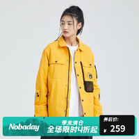 NOBADAY 男女秋冬款夹棉衬衫雪服外套户外耐磨保暖防风雪场上衣13059 枫叶色 XXL