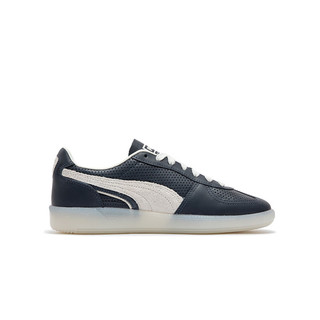 彪马（PUMA） T字头男女同款复古板鞋德训鞋 PALERMO CLASSICS 398570 午夜蓝-白色-沉灰色-01 40