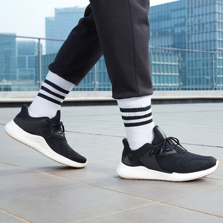 adidas阿迪达斯轻运动ALPHABOUNCE RC男子休闲舒适跑步鞋 黑 42.5(265mm)