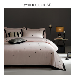 MIDO HOUSE 真五折 铭都60支Pro长绒棉床上四件套纯棉被套 多款式可选