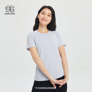 KOLON SPORT/可隆SECO空气T恤 女子运动速干抗菌防晒圆领短袖 LKRT4MT534-LB 浅蓝色 M