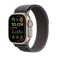 Apple 苹果 Watch Ultra2 智能手表49毫米钛金属表壳蓝配黑色野径回环式表带M/L eSIM MRFR3CH/A