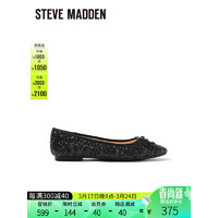 史蒂夫·马登 STEVE MADDEN/思美登秋季闪耀蝴蝶结平底单鞋女CHERISHS 黑色 34