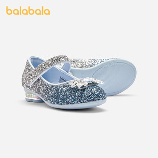 88VIP：巴拉巴拉 女童公主鞋文艺复古精致2024新款春秋小皮鞋宝宝潮流洋气