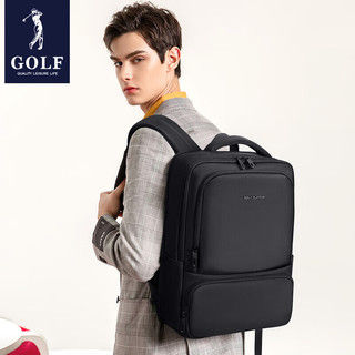 GOLF 高尔夫 双肩包男士商务背包男大容量出差旅行背包多隔层15.6英寸电脑包