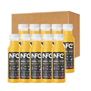 农夫山泉 NFC果汁300ml*10瓶鲜果压榨高浓度多口味纯果汁饮品饮料