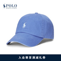 Polo Ralph Lauren 拉夫劳伦男女同款 经典棉质卡其棒球帽RL51597 400-蓝色 ONE
