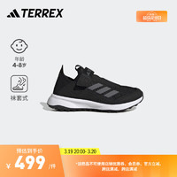 adidas阿迪达斯TERREX VOYAGER 21男小童户外舒适一脚蹬运动鞋 黑色/灰色 35码