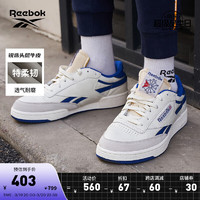 Reebok 锐步 Club C Revenge Vintage 中性休闲运动鞋 FW4863 白色/蓝色 38.5