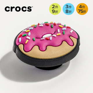 crocs 卡骆驰 智必星配件洞洞鞋花 可口美食 粉色甜甜圈