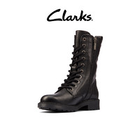 Clarks 其乐 女鞋秋冬季马丁靴10孔中筒柔软舒适朋克骑士女靴
