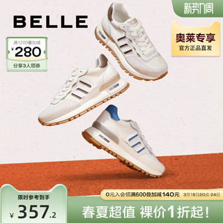 BeLLE 百丽 复古休闲鞋阿甘鞋新款鞋子商场女鞋厚底运动鞋跑鞋X5C2DCM2