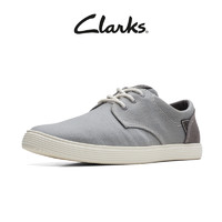 Clarks 其乐 男鞋夏克系列2023春秋复古时尚休闲板鞋舒适透气帆布鞋
