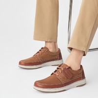 Clarks 其乐 男鞋春秋新品英伦风真皮革低帮鞋舒适透气系带休闲皮鞋