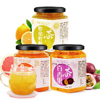 贝尓颂 蜂蜜柚子茶冲水喝的饮品柠檬茶百香果蜂蜜茶水果茶500g罐装 蜂蜜柚子茶()