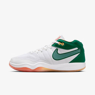 NIKE 耐克 YY胜道体育 男鞋运动鞋AIR ZOOM G.T. HUSTLE 2白绿实战篮球鞋 DJ9404-103 43