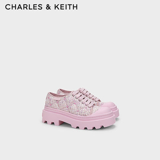 CHARLES&KEITH24春季爱心厚底系带运动鞋CK1-70900506 粉红色Pink 37