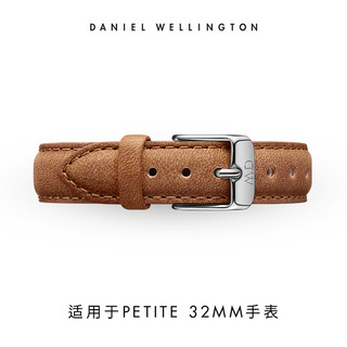 Daniel Wellington DanielWellington）DW表带14mm皮带银色针扣女款DW00200148（适用于32mm表盘系列）
