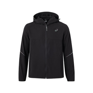 亚瑟士ASICS男子运动夹克反光跑步时尚百搭舒适运动上衣 2011D070-001 黑色 2XL