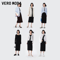 VERO MODA 连衣裙2024春夏新款气质百搭显瘦小黑裙赫本