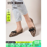 史蒂夫·马登 STEVE MADDEN/思美登舒适休闲飞织平底单鞋女 VASSI 豹纹 40