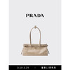 PRADA/普拉达女士金属徽标中号牛皮革手袋单肩包 石灰华