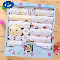 Disney 迪士尼 初生宝宝新生儿礼盒婴儿衣服含棉刚出生套装用品0到3个月见面礼物