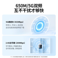 UGREEN 绿联 usb无线网卡台式机wifi6接收发射器笔记本电脑主机无限上网卡连接热点外置网络外接千兆5G双频信号免驱动