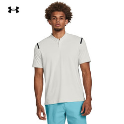 UNDER ARMOUR 安德玛 UNDERARMOUR）春夏库里Curry Splash男子高尔夫运动短袖Polo衫1383982 黏土白114 M